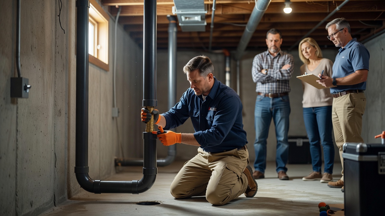 radon mitigation system basement Ohio home
