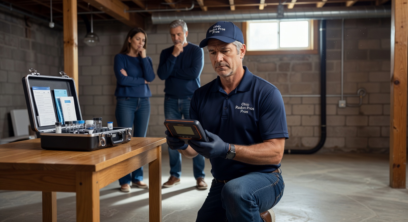 radon test kit professional inspector home