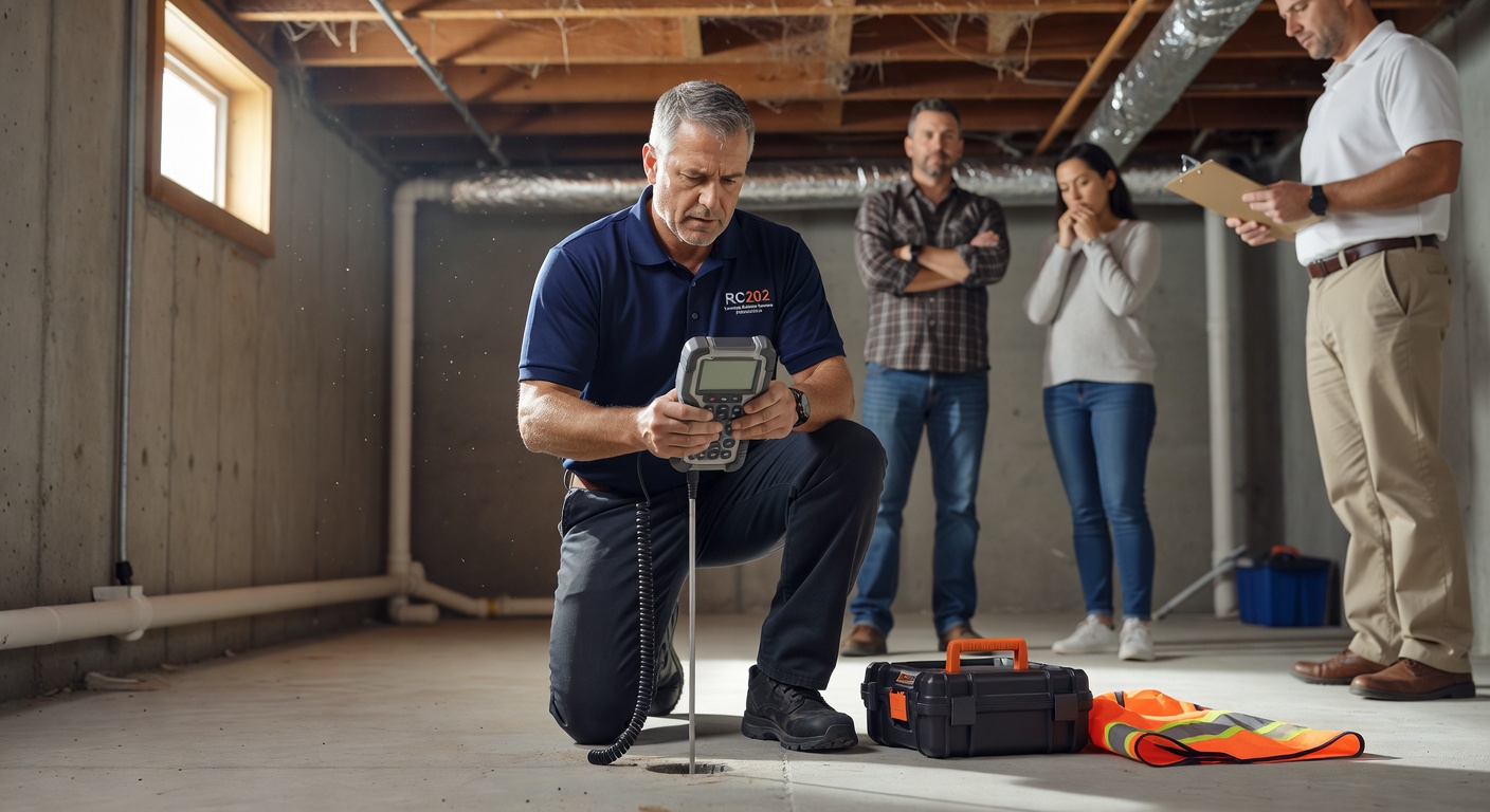 licensed radon technician testing equipment Lancaster Ohio