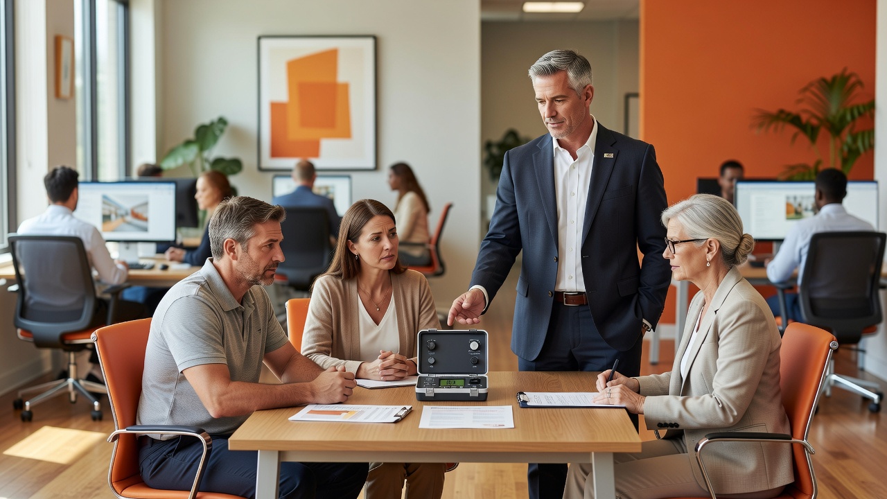 real estate office professional environment
