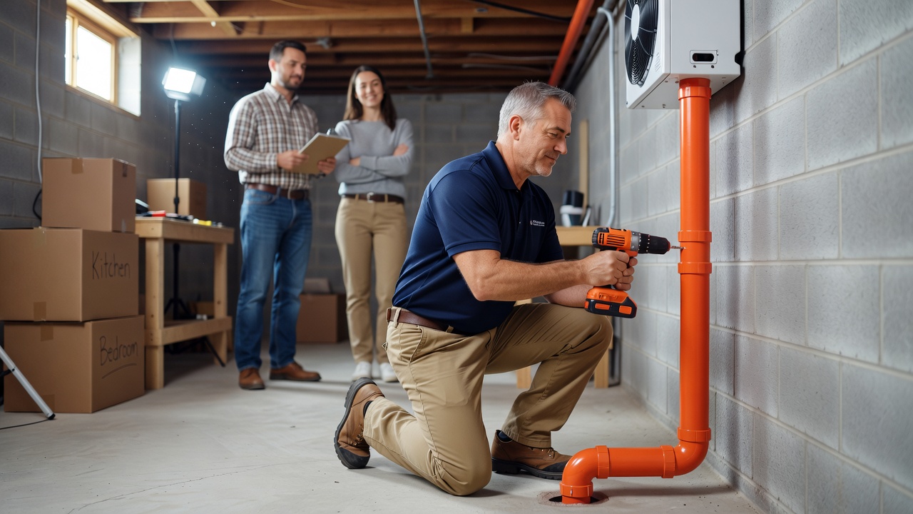radon mitigation system installation Ohio basement