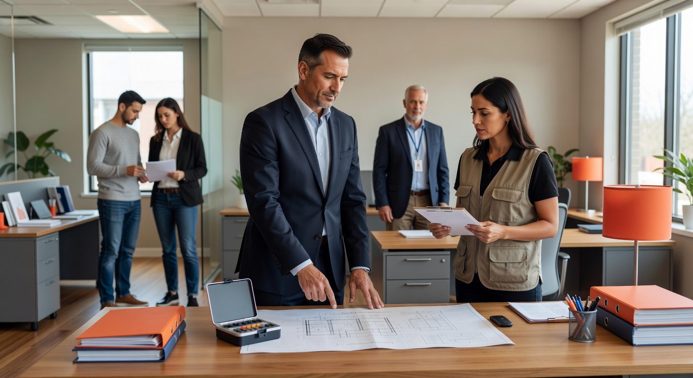 real estate office professional environment