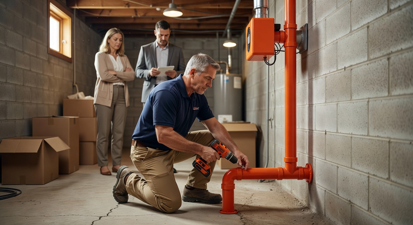 radon mitigation system installation Ohio home