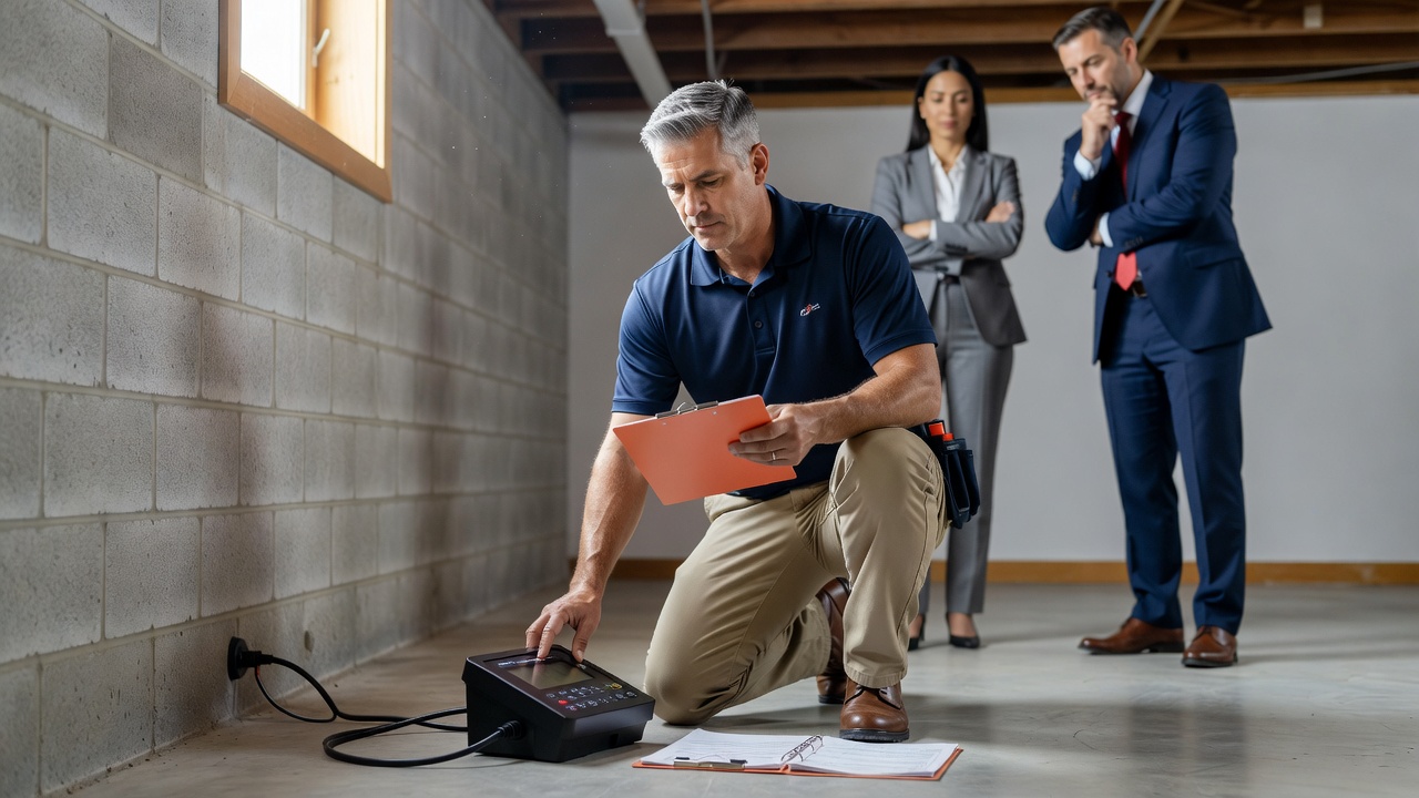 radon testing equipment continuous monitor professional inspection