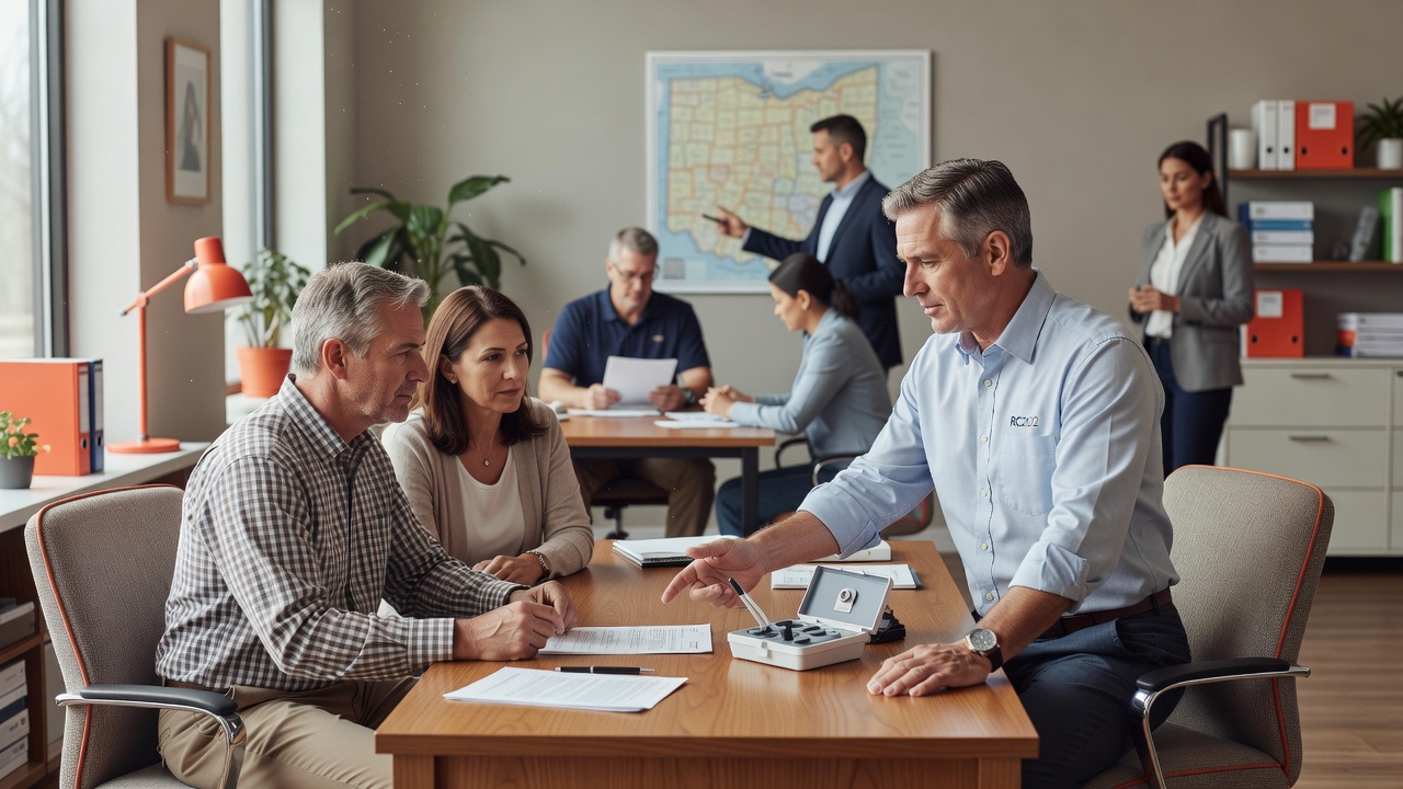 real estate office professional environment