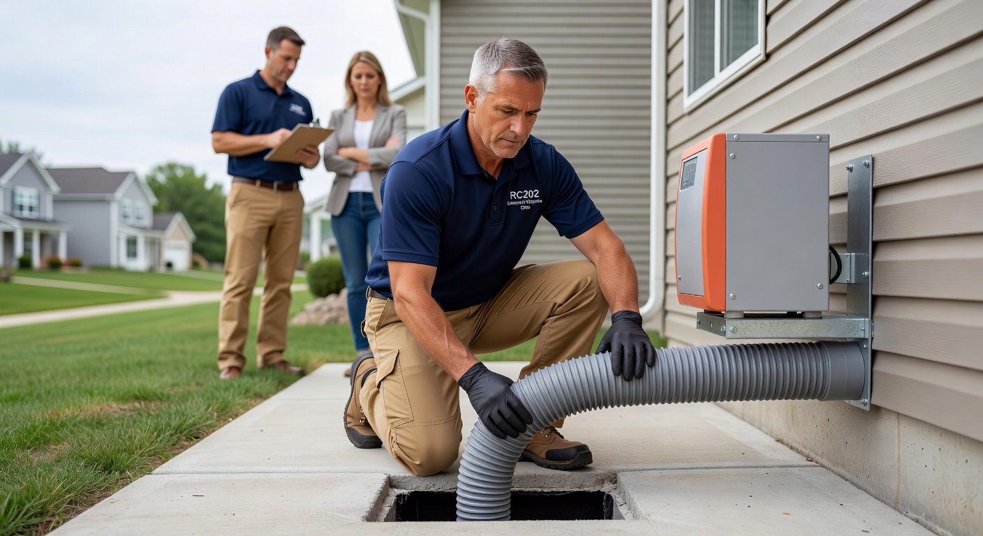 licensed radon mitigation professional Ohio installation