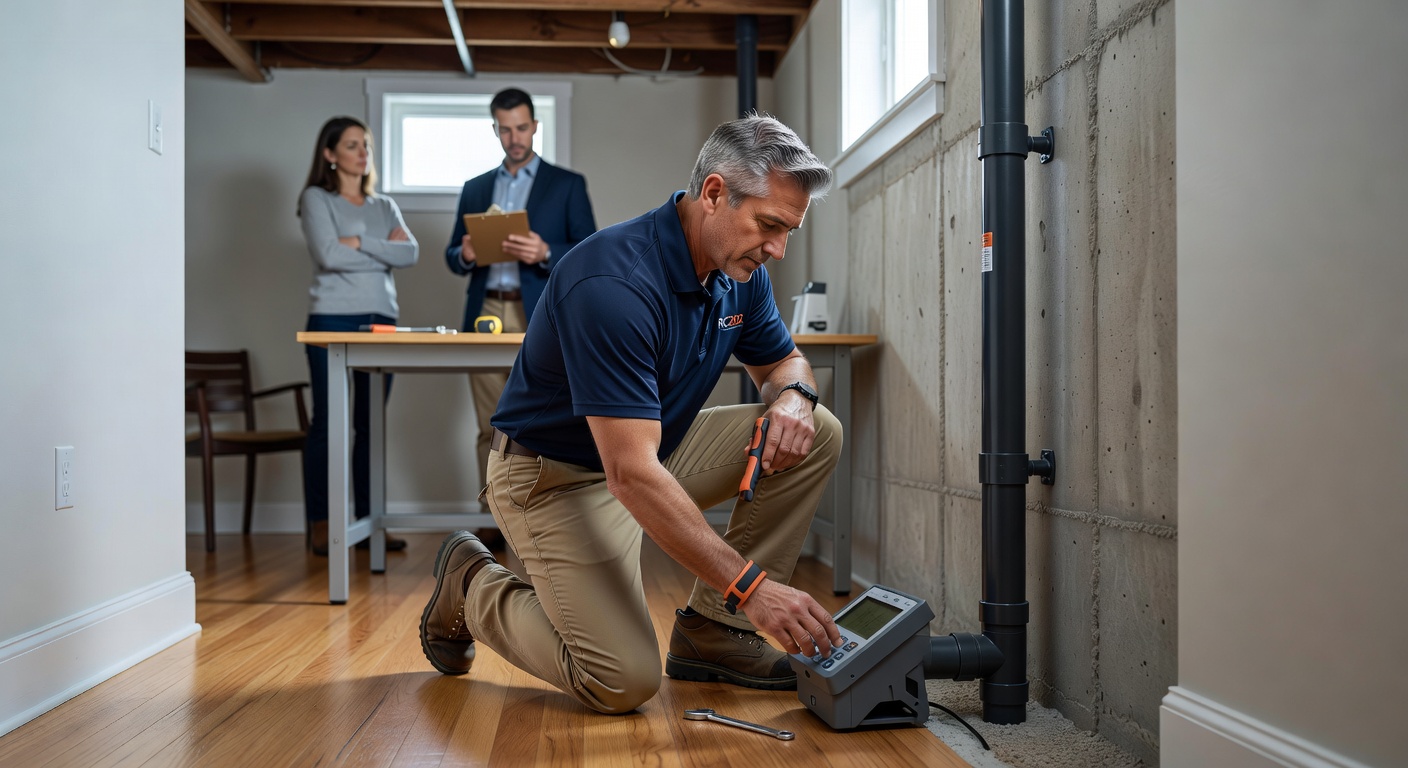 radon testing device home inspection Ohio