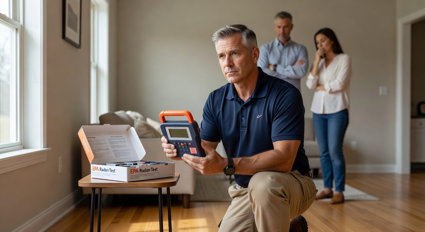 radon test kit professional inspector Ohio