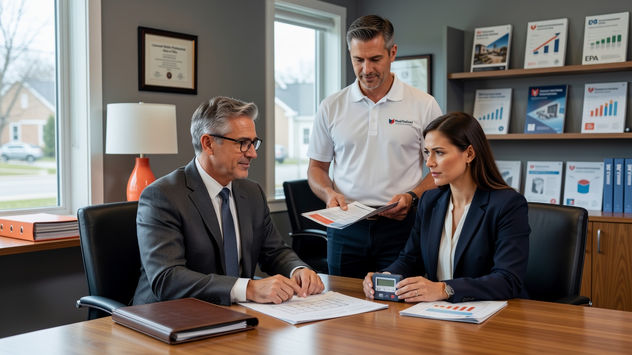 real estate office professional environment