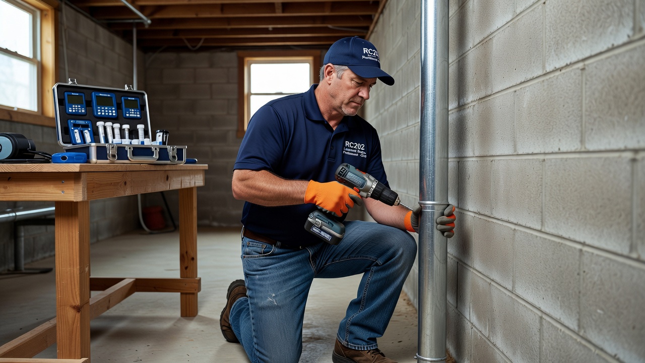 radon test kit professional inspector Ohio home