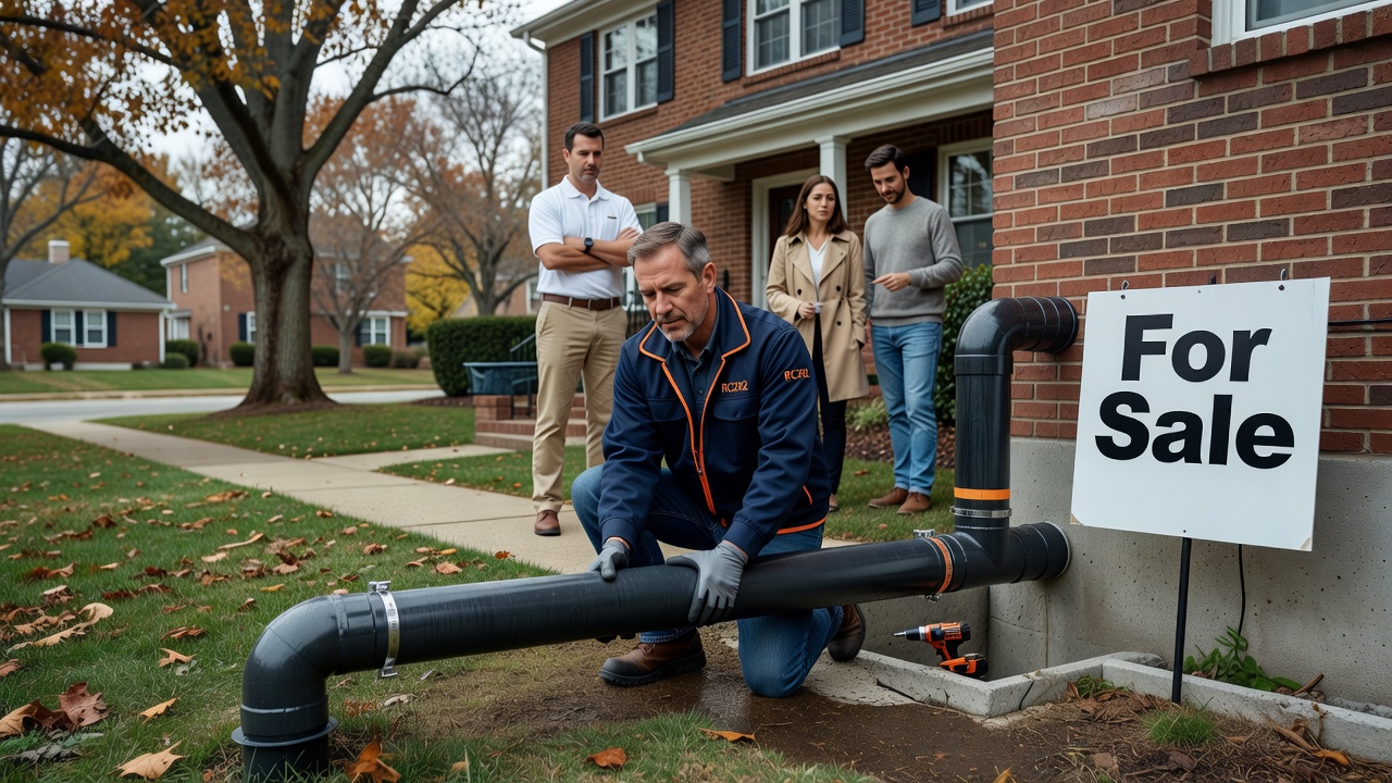 radon mitigation system pipe installation Ohio home