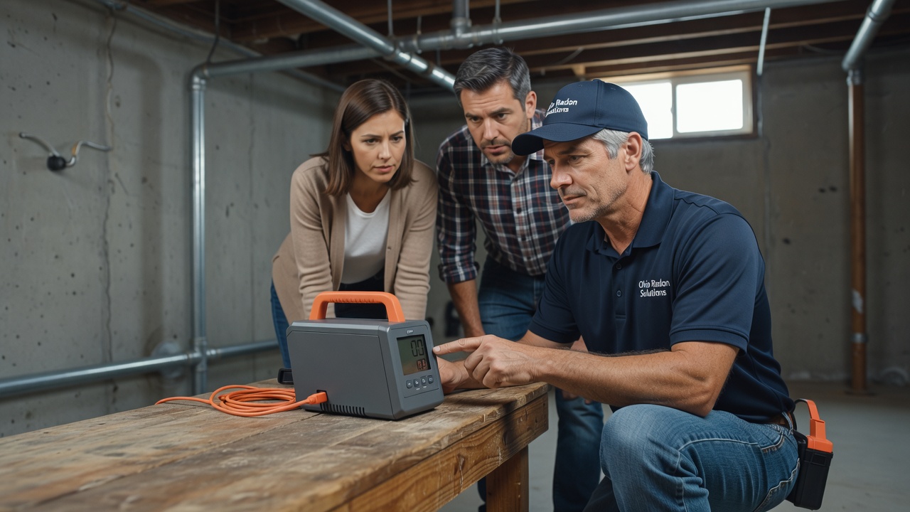continuous radon monitor device home test