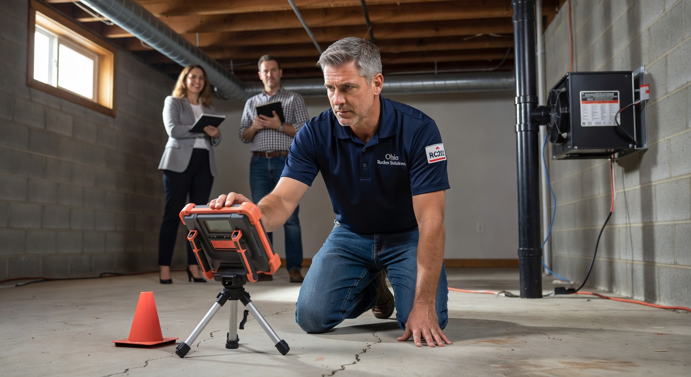 licensed radon mitigation technician Ohio home inspection
