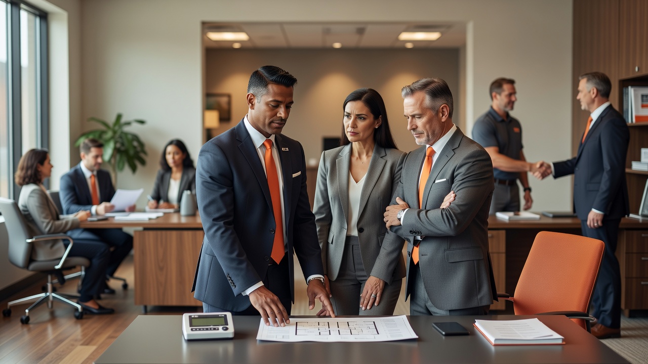 real estate office professional environment