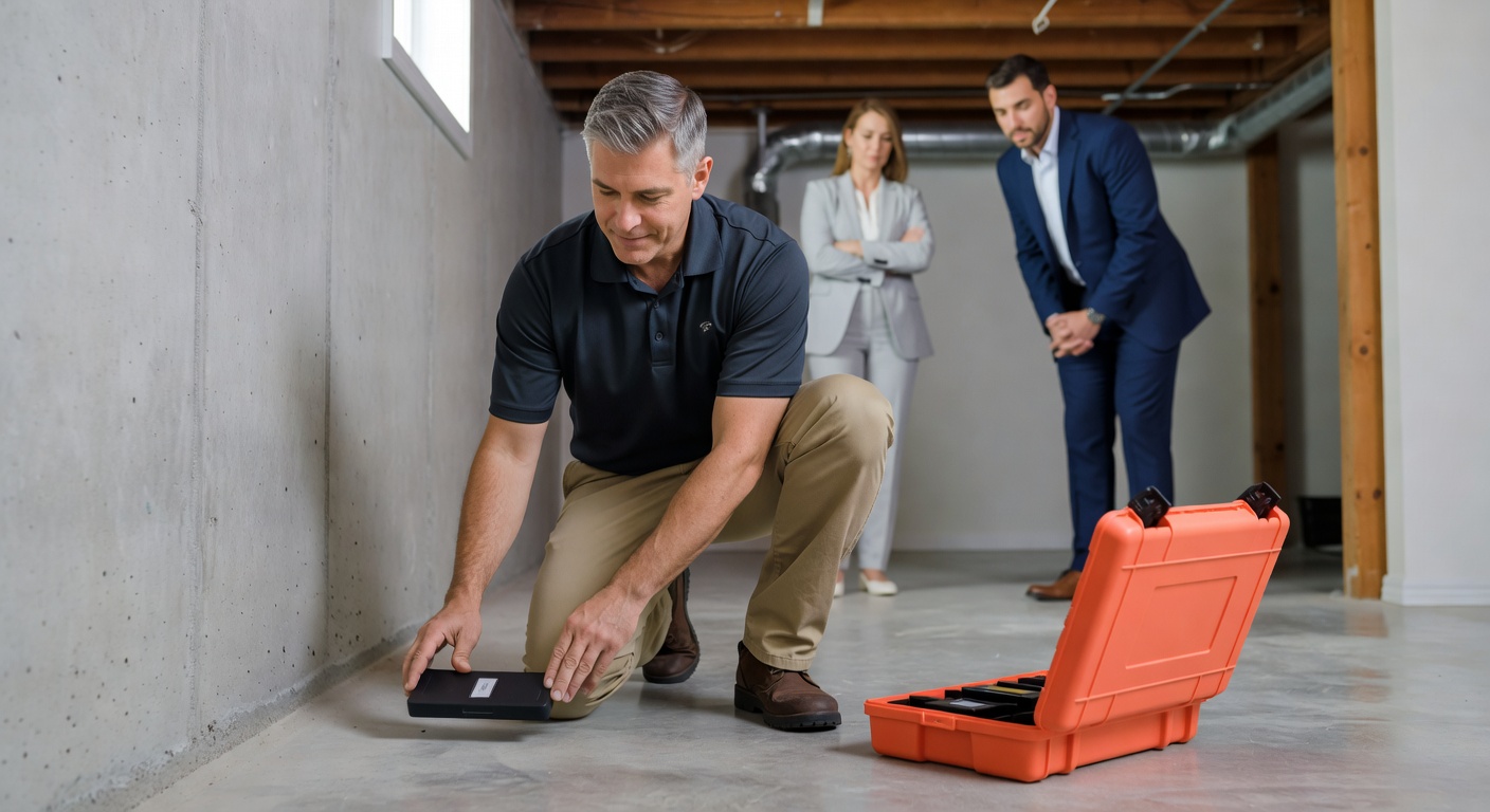 radon test kit basement inspection professional