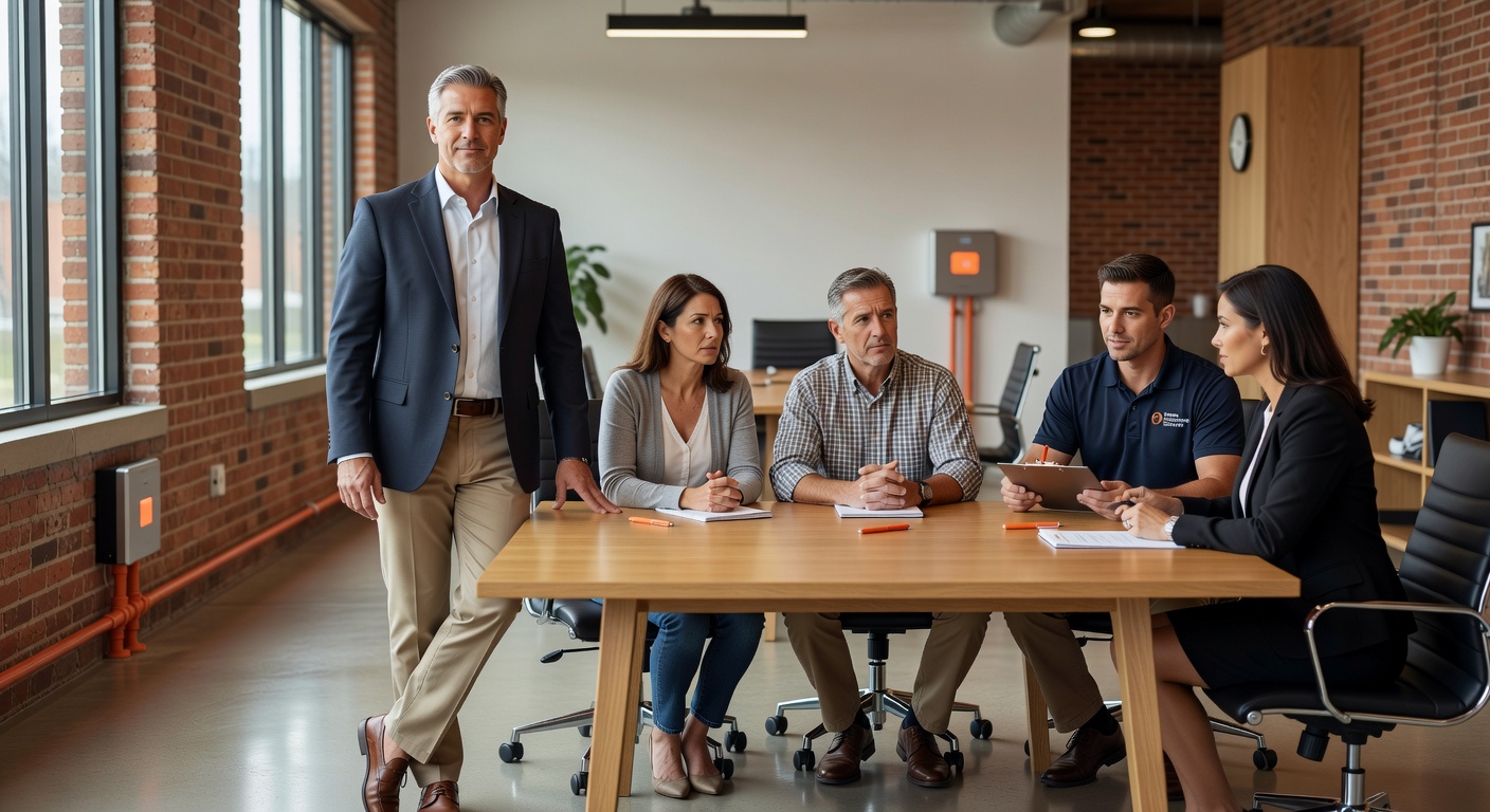 real estate office professional environment