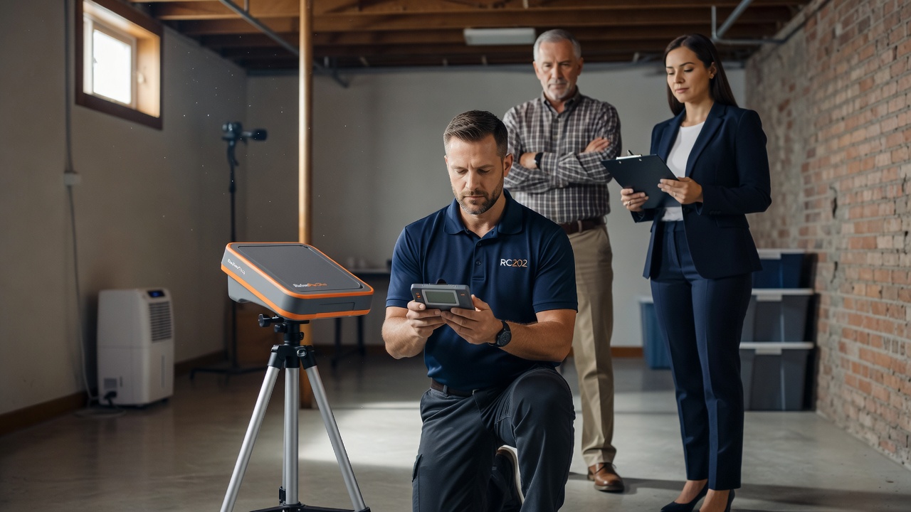 radon test kit professional inspection Ohio basement