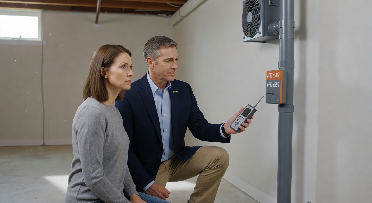 real estate agent showing home client