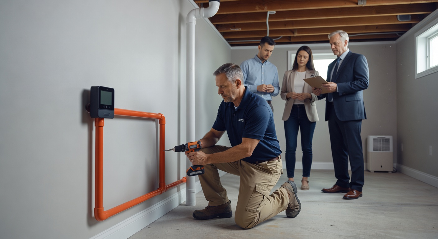 continuous radon monitor professional installation