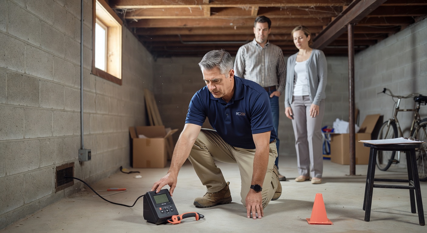 radon test kit professional inspector home