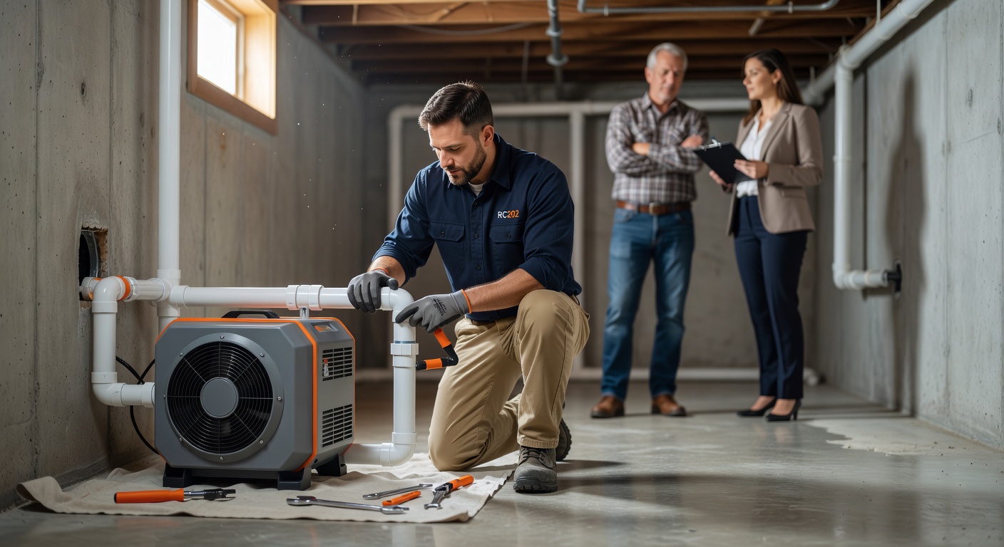 radon mitigation system installation Ohio home