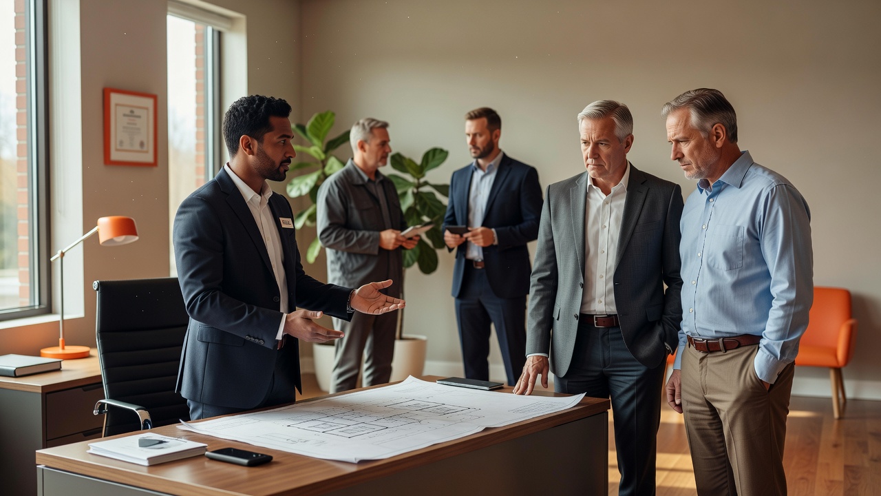real estate office professional environment