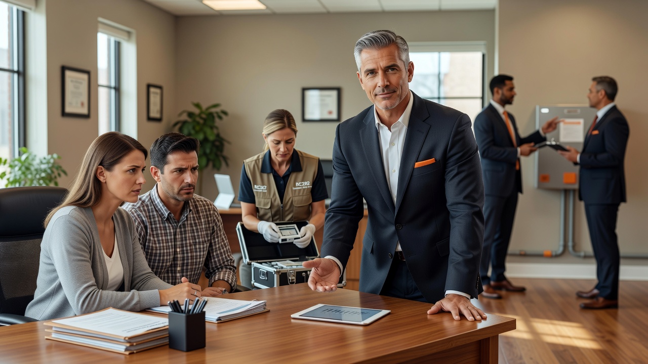 real estate office professional environment
