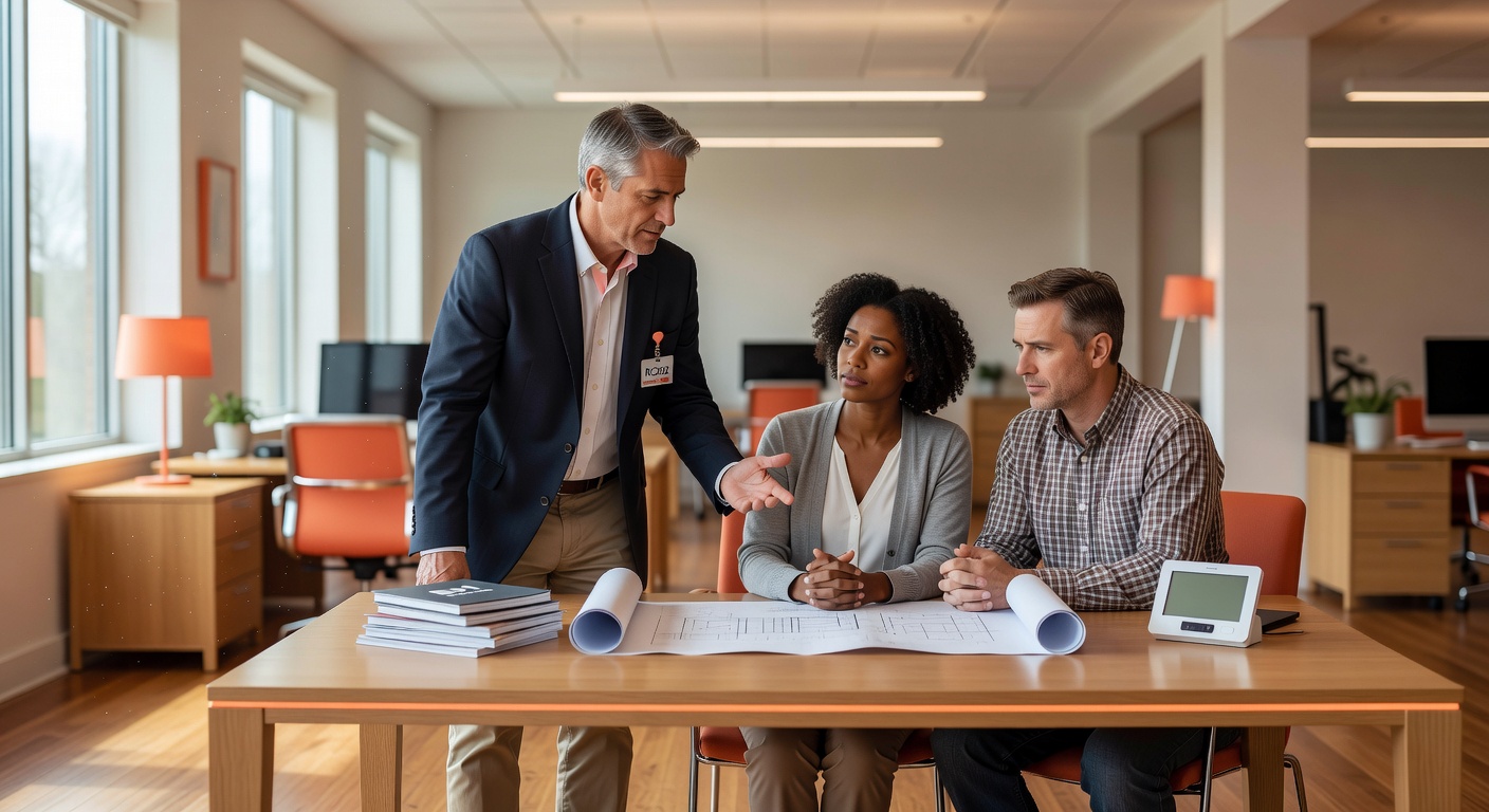 real estate office professional environment