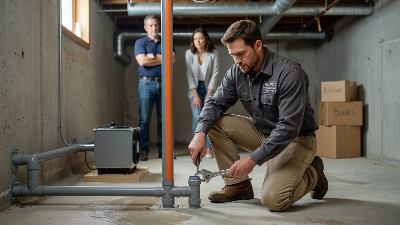 radon mitigation system installation Ohio basement