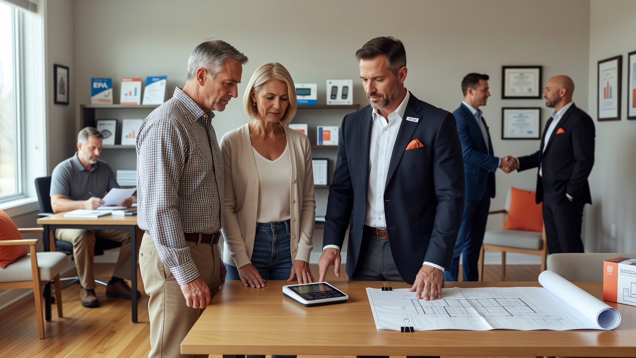 real estate office professional environment