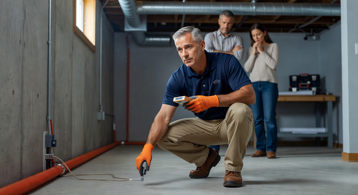 professional radon technician testing Valley Ohio home