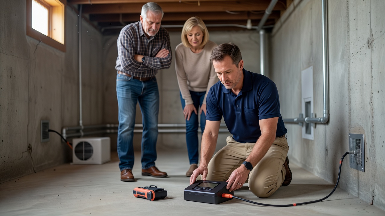 continuous radon monitor testing device residential