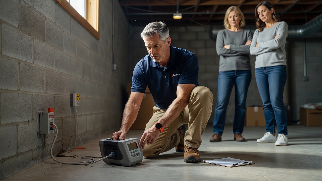 radon testing continuous monitor real estate inspection