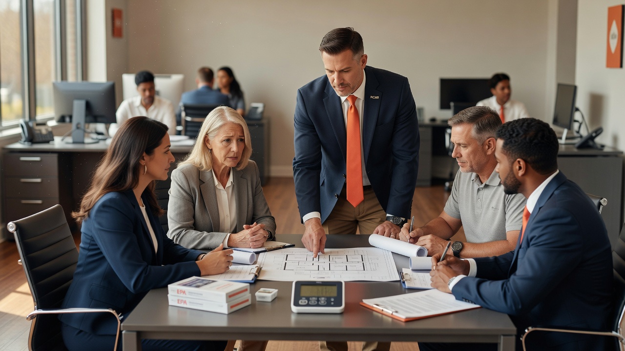 real estate office professional environment