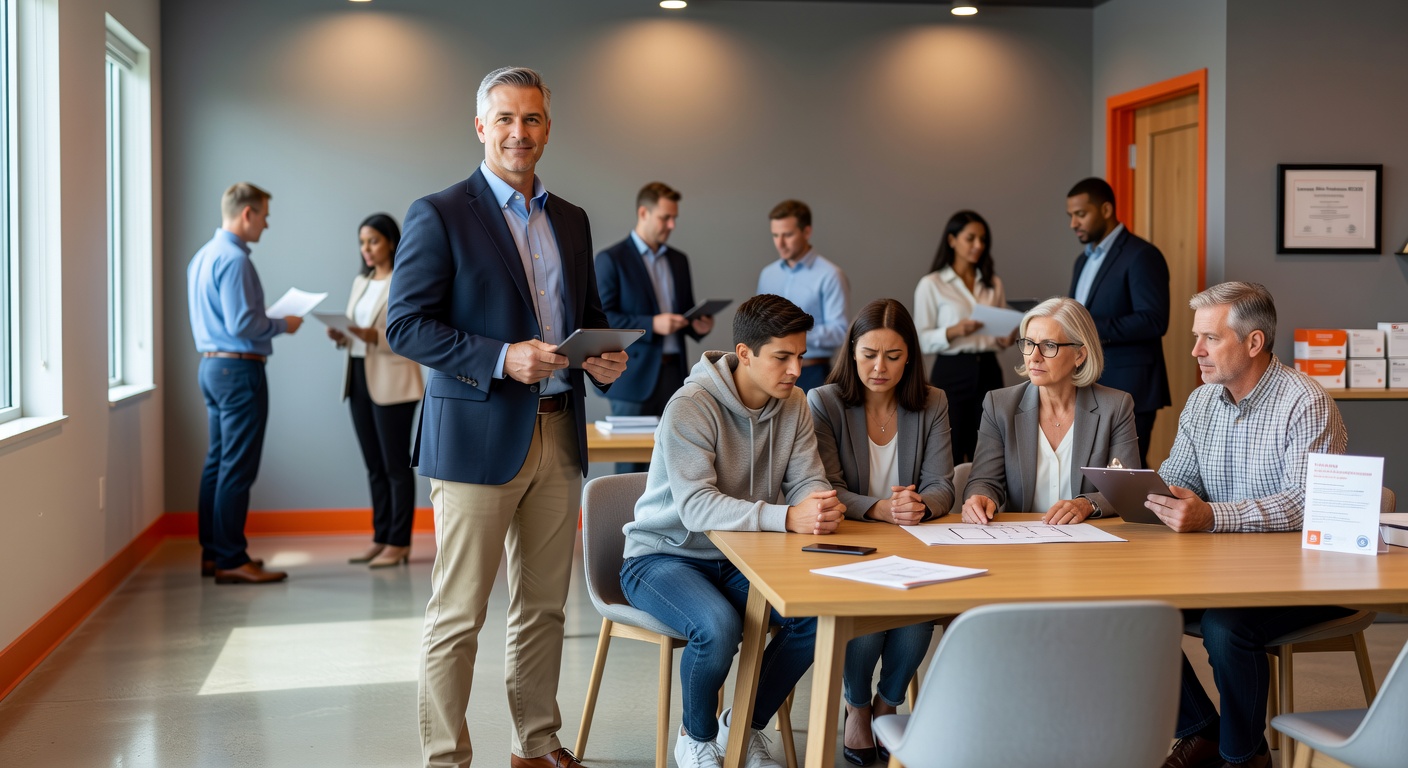 real estate office professional environment