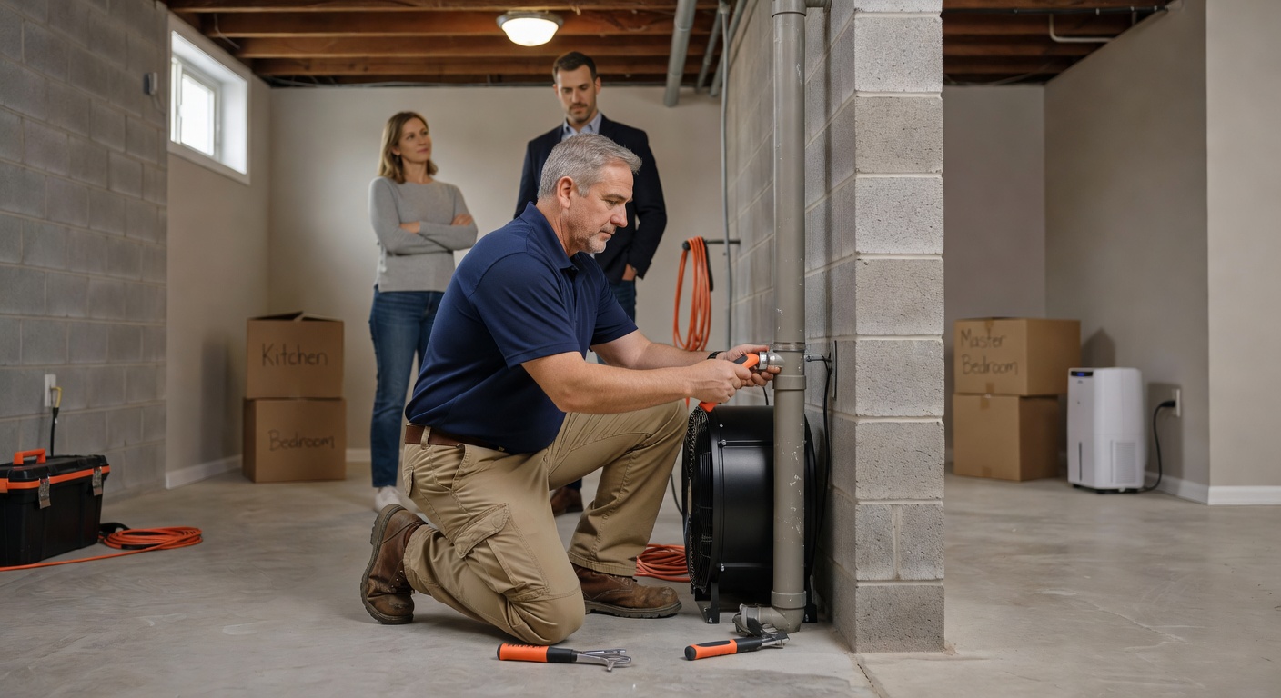 radon mitigation system installation basement Ohio
