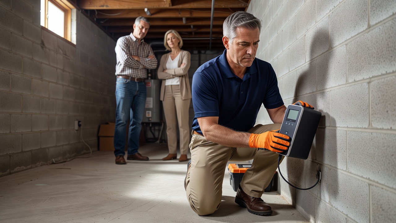 continuous radon monitor device basement testing