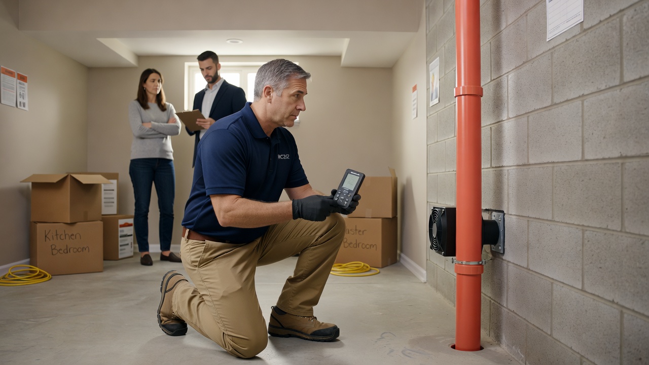 radon continuous monitor testing device home inspection