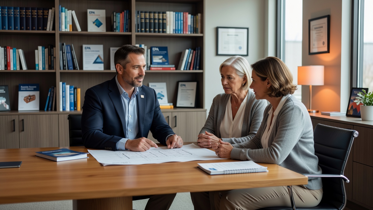 real estate office professional environment