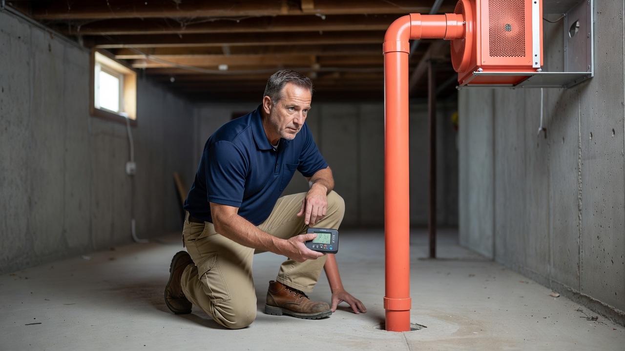 radon technician testing equipment ohio residential