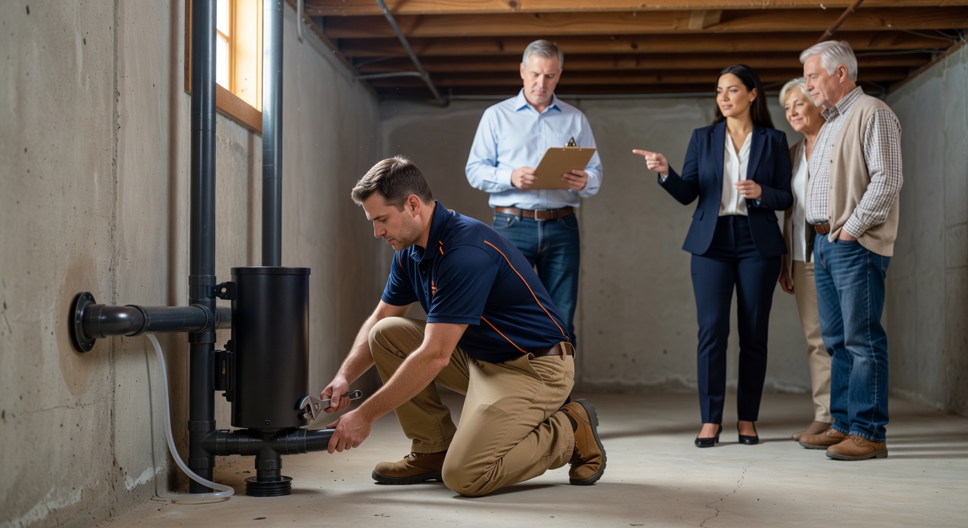 radon mitigation system installation ohio home basement