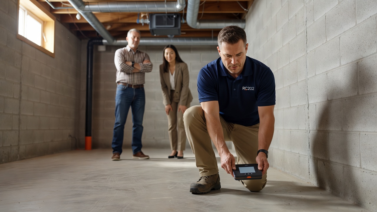 continuous radon monitor device basement Ohio home