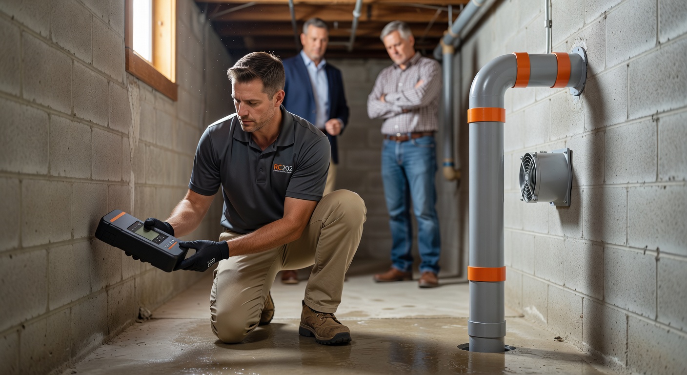 radon test kit basement Ohio home