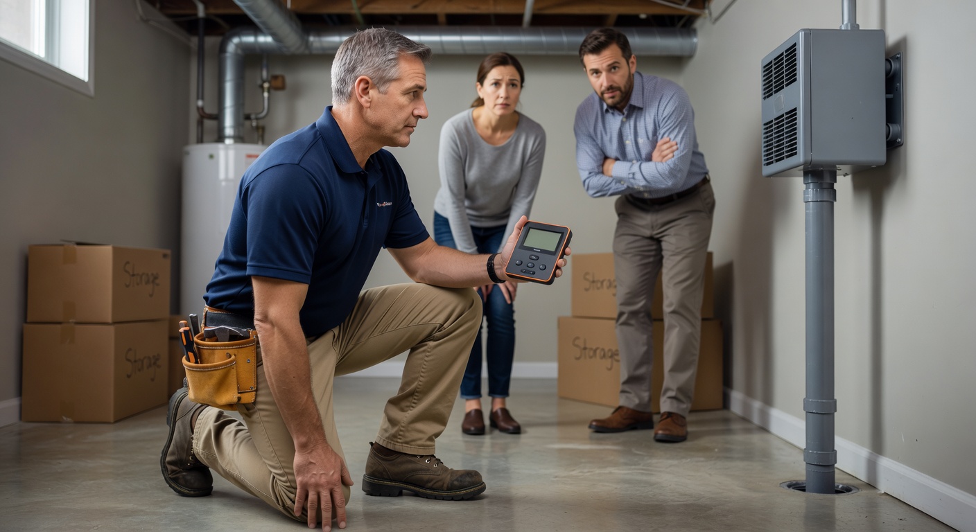 continuous radon monitor device basement testing