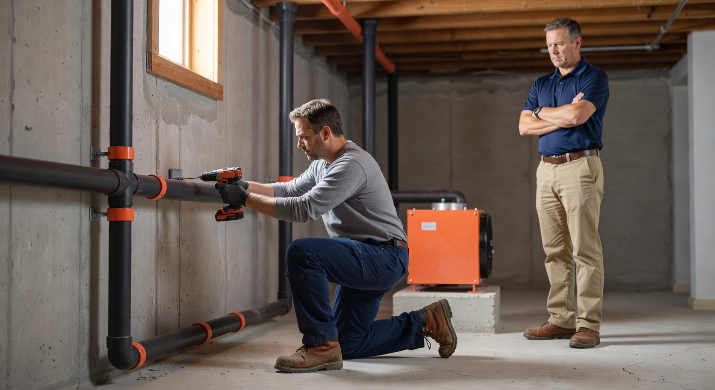 radon mitigation system installation ohio home