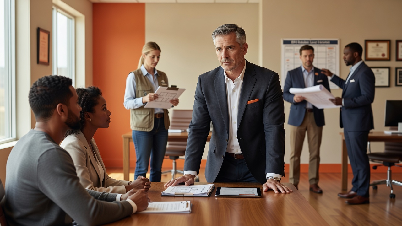 real estate office professional environment