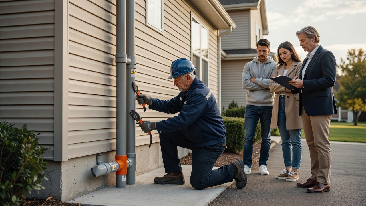 radon mitigation system installation ohio home exterior