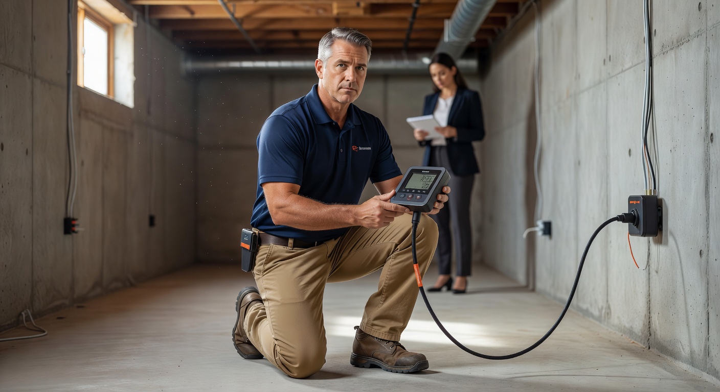 continuous radon monitor device basement measurement