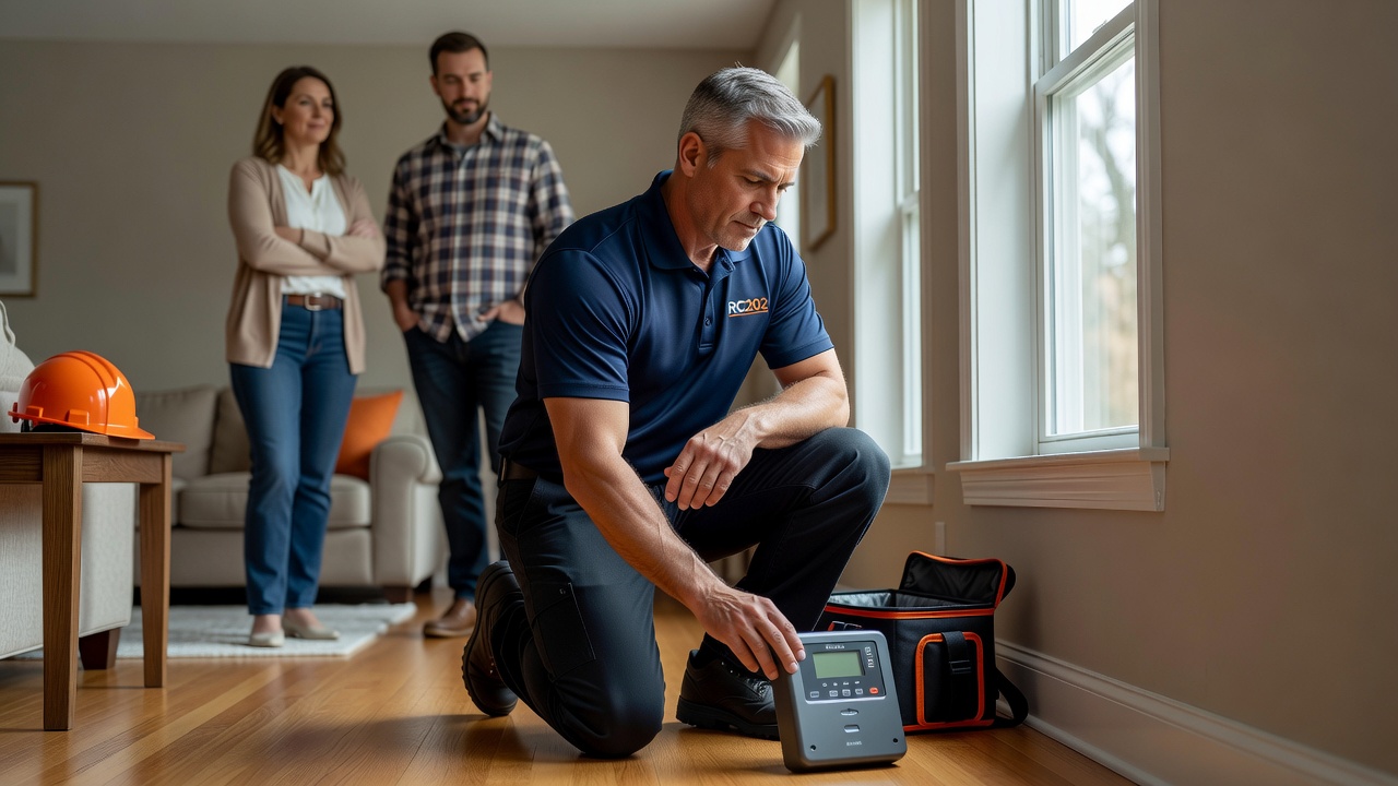radon test kit professional inspector Ohio home