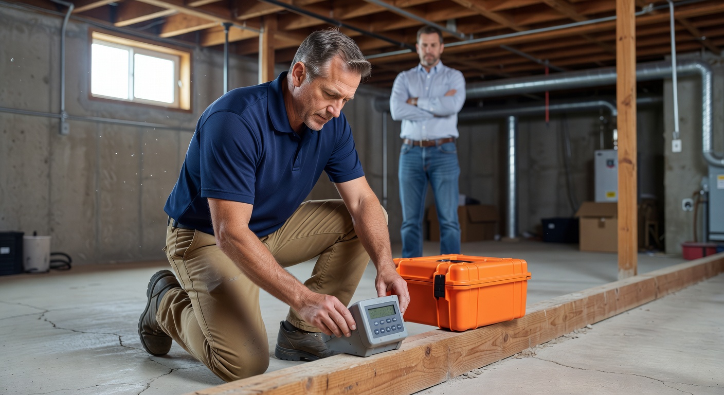 radon testing equipment Ohio home basement